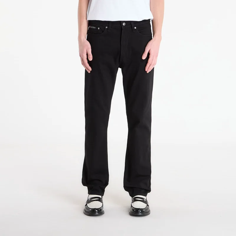 Τζιν Calvin Klein Jeans Standard Straight Ck Jeans Black W30/L32