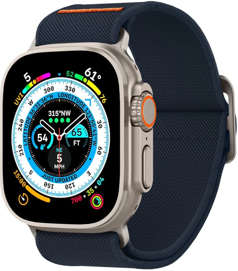 Spigen Lite Fit Ultra - Υφασμάτινο Λουράκι Apple Watch Ultra/SE/11/10/9/8/7/6/5/4 (49/46/45/44mm) - Navy (AMP05984)