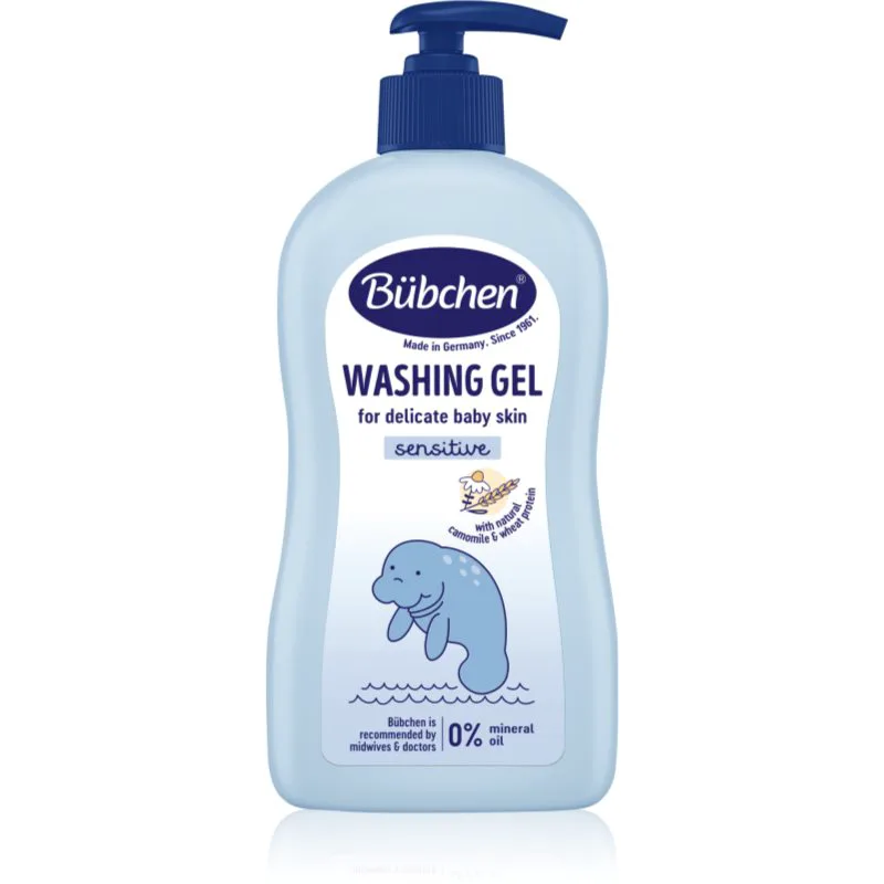 Bübchen Wash τζελ πλυσίματος με χαμομήλι και απόσταγμα βρώμης 400 ml