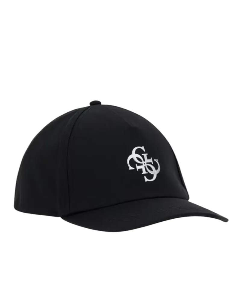 Guess Καπέλο Woven Baseball Cap AM9662COT01-BLA Μαύρο