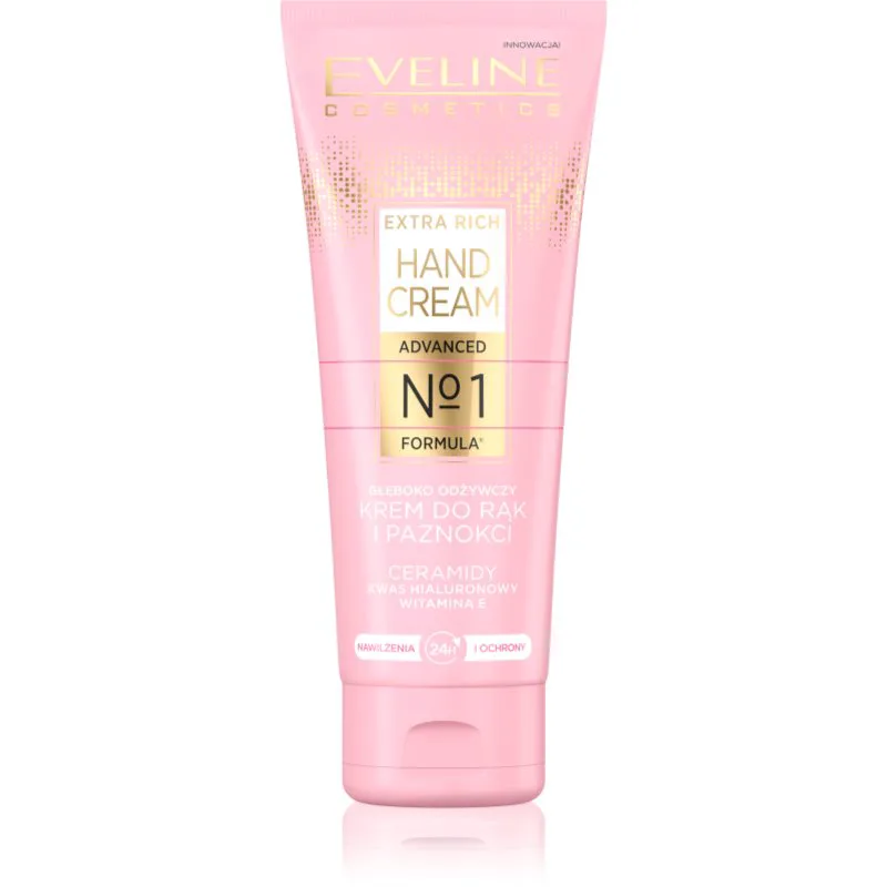 Eveline Cosmetics Extra Rich No 1. θρεπτική κρέμα στα χέρια και νύχια 75 ml