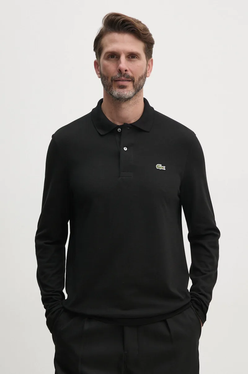 Βαμβακερή μπλούζα με μακριά μανίκια Lacoste L1312 031