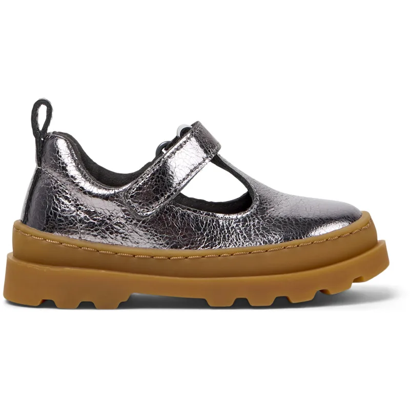 CAMPER Brutus - Smart casual παπουτσια Για Firstwalkers - Γκρι, Μέγεθος 23, Smooth leather