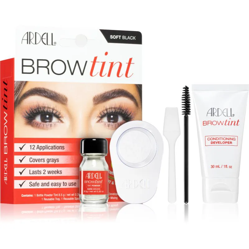 Ardell Brow Tint βαφή για τα φρύδια απόχρωση Soft Black