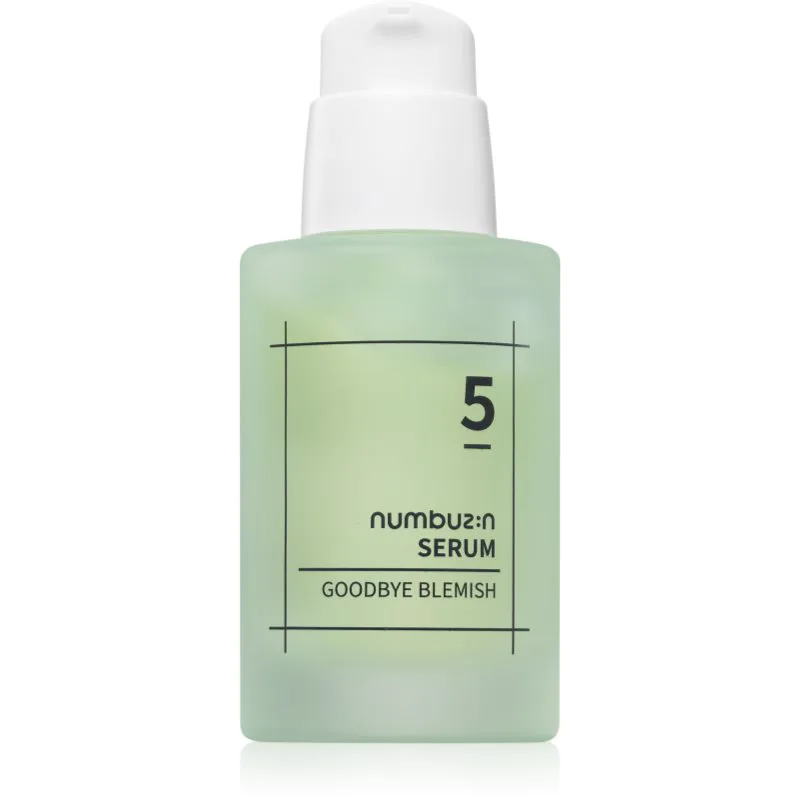 Numbuzin No. 5 Goodbye Blemish Serum εντατικά αναζωογονητικός ορός ενάντια στις ατέλειες της επιδερμίδας 50 ml
