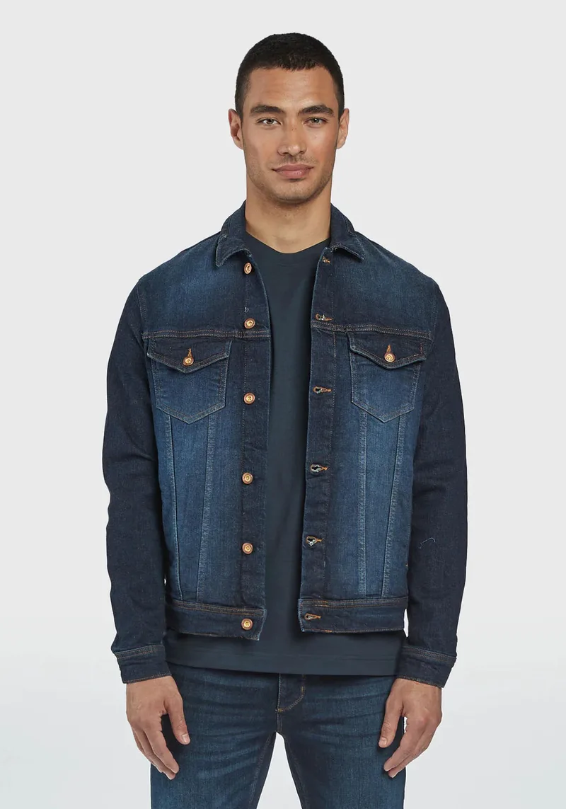 GABBA Denim Πουκάμισο της σειράς Joel - 10555 5002 Mid Blue Denim