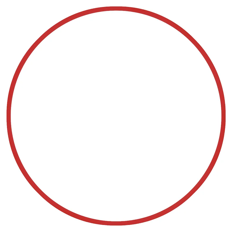 Χούλα-Χουπ 76cm Φ18mm 185g Κόκκινο