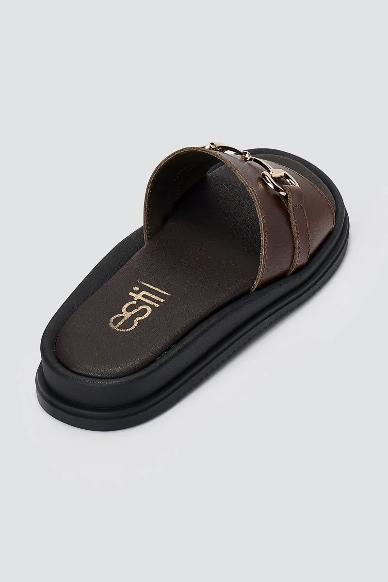 Estil Platform Sandals - 1822 - Brown Matte