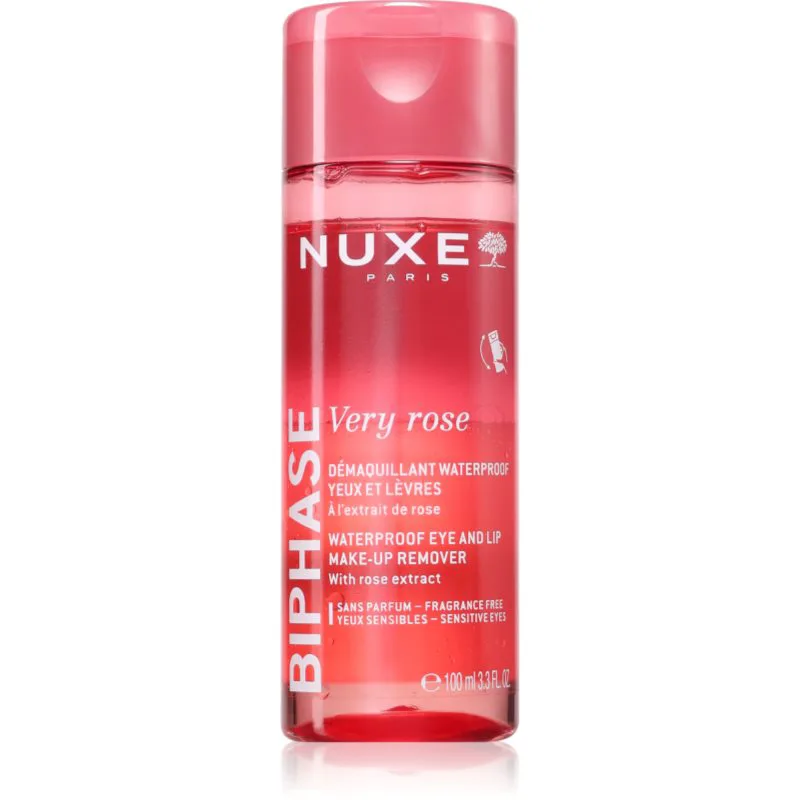 Nuxe Very Rose διφασικό ντεμακιγιάζ ματιών και χειλιών 100 ml