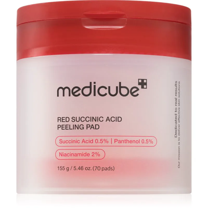 medicube Red Succinic Acid Peeling Pad απολεπιστικά επιθέματα για προβληματική επιδερμίδα 70 τμχ