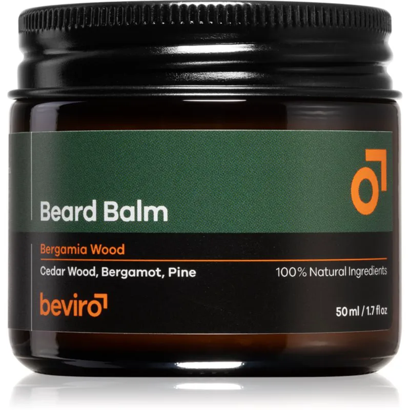 Beviro Beard Balm Bergamia Wood βάλσαμο για τα γένια για άντρες 50 ml