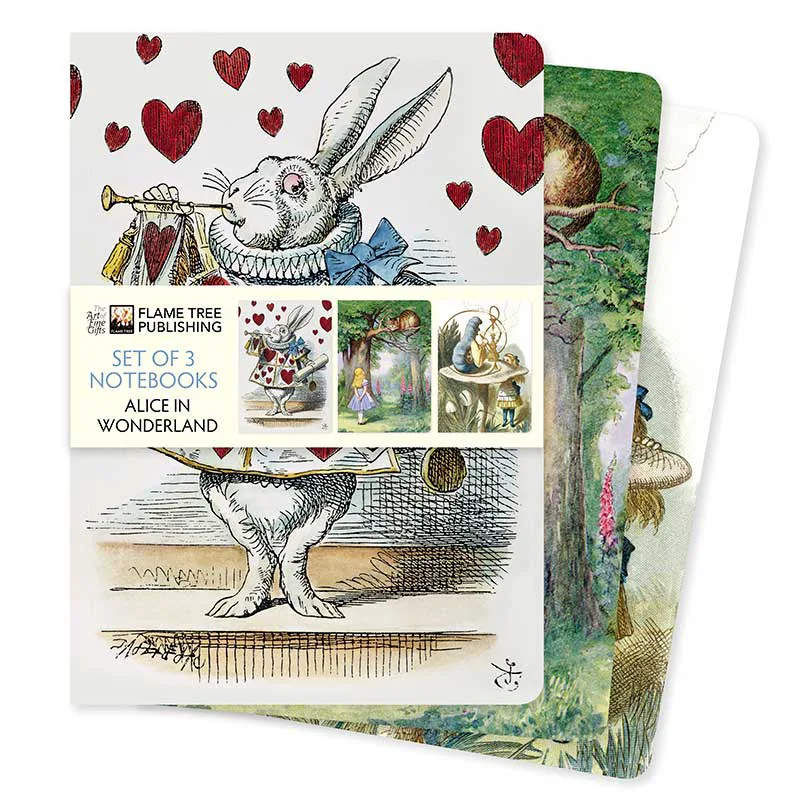 Σημειωματάριο Alice in Wonderland Set of 3 Standard Notebooks