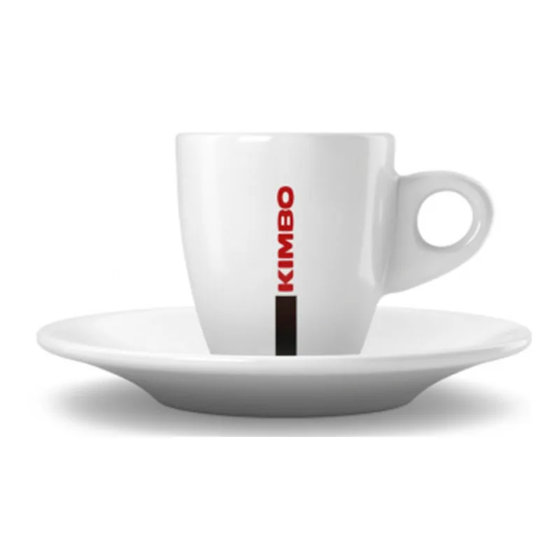Φλιτζάνι espresso Kimbo 70ml Πορσελάνινο με πιατάκι - 1 τεμάχιο