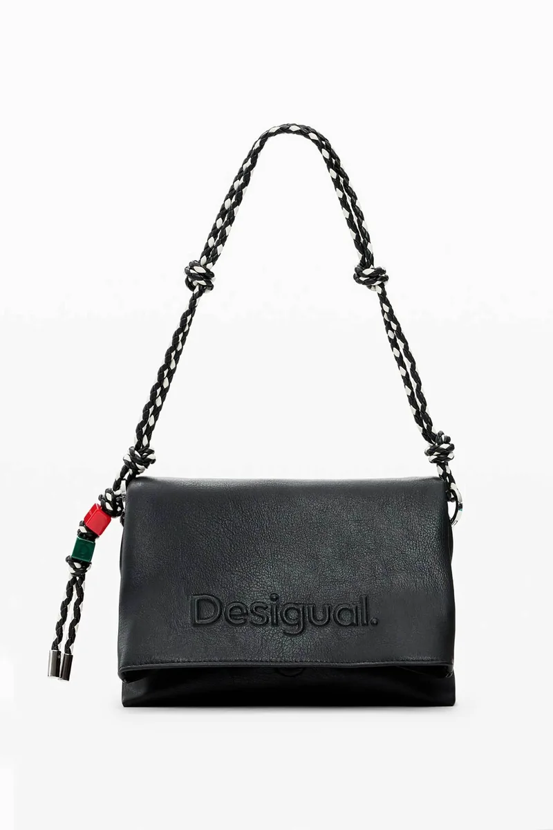 Desigual γυναικεία τσάντα ώμου με εφέ δέρματος "Venecia" - 26SAXP61 Μαύρο