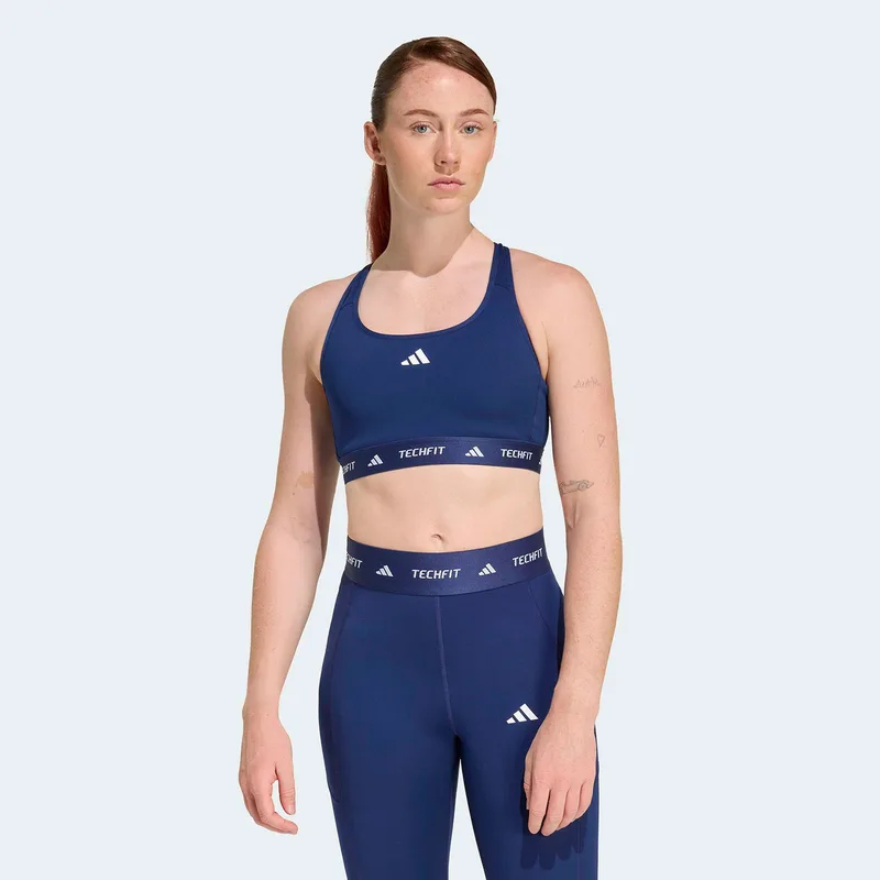 ADIDAS TECHFIT BRA ΜΠΛΕ