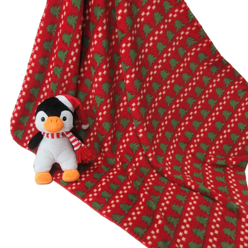 Κουβέρτα Fleece + Λούτρινο (Σετ 3 Τμχ) Αγκαλιάς Viopros 751 Κόκκινο σε κουτί δώρου
