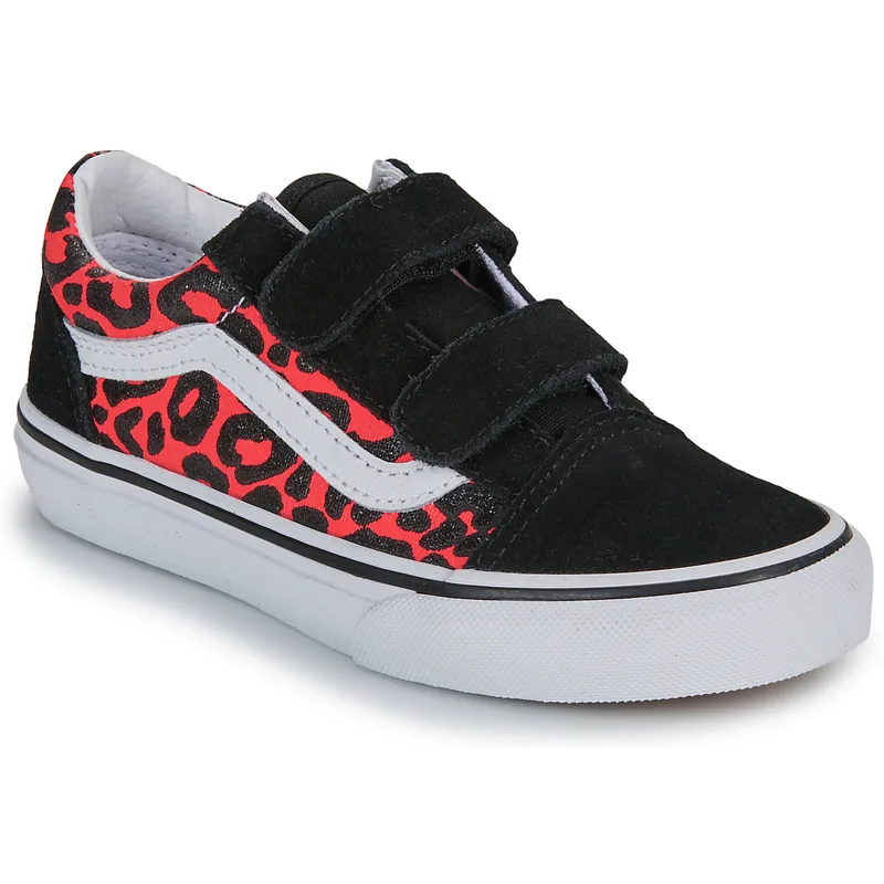 Xαμηλά Sneakers Vans Old Skool V GLITTER LEOPARD Diva Ροζ