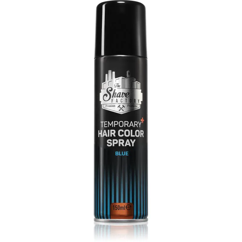 The Shave Factory Temporary Hair Color Spray σπρέι για τα μαλλιά απόχρωση Blue 150 ml