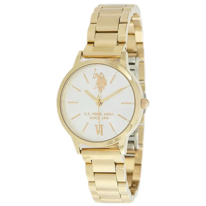 Γυναικείο ρολόι U.S. Polo Assn. Χρυσό Stainless Steel Bracelet USP8049YG USP8049YG Ατσάλι