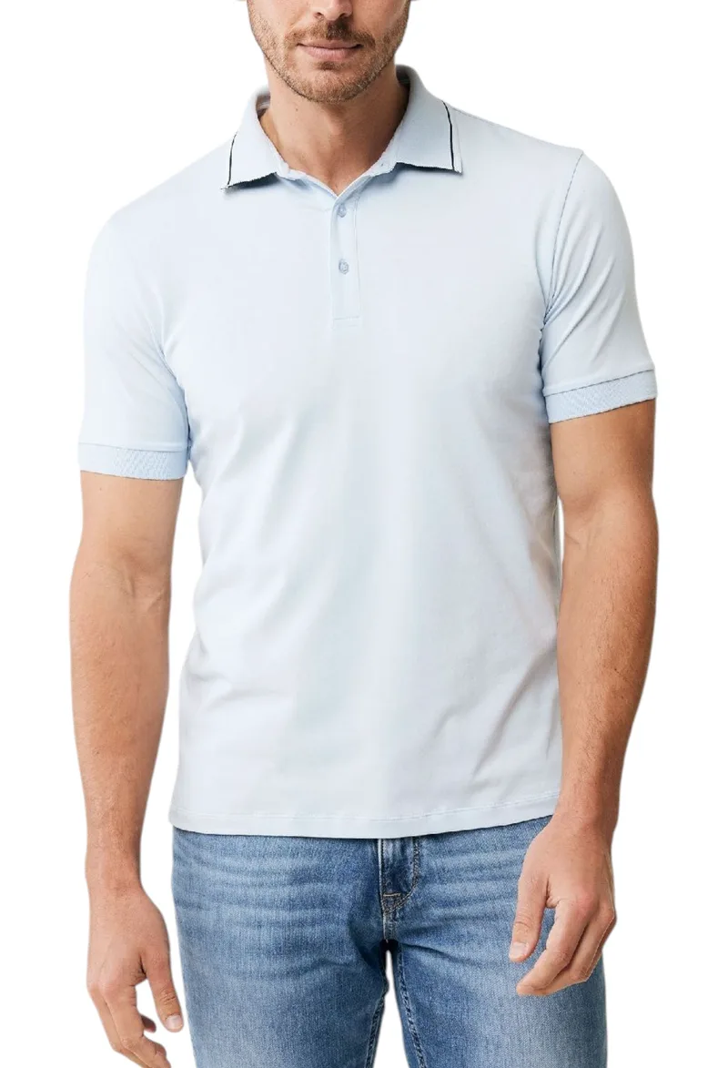 Μπλούζα Polo Mexx Short sleeve polo with contrast details MF007101841M-Sky Blue Ανδρικό