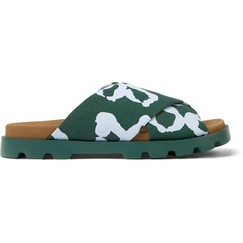 CAMPER Brutus Sandal - Πέδιλα Για Ανδρικα - Πράσινο,Μπλε, Μέγεθος 41, Cotton fabric