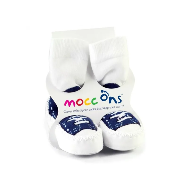 Παιδικές Καλτσοπαντόφλες Sock Ons Mocc Ons Μπλε 24-36 Μηνών 24-36 Μηνών