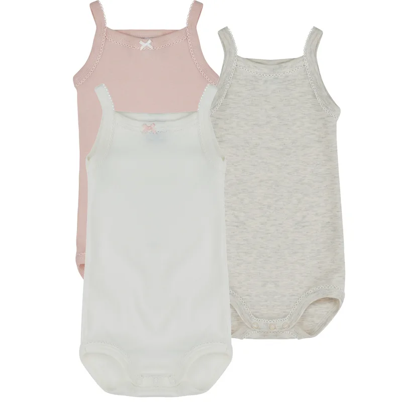 Παιδικά κορμάκια Petit Bateau 3 BODIES A BRETELLES