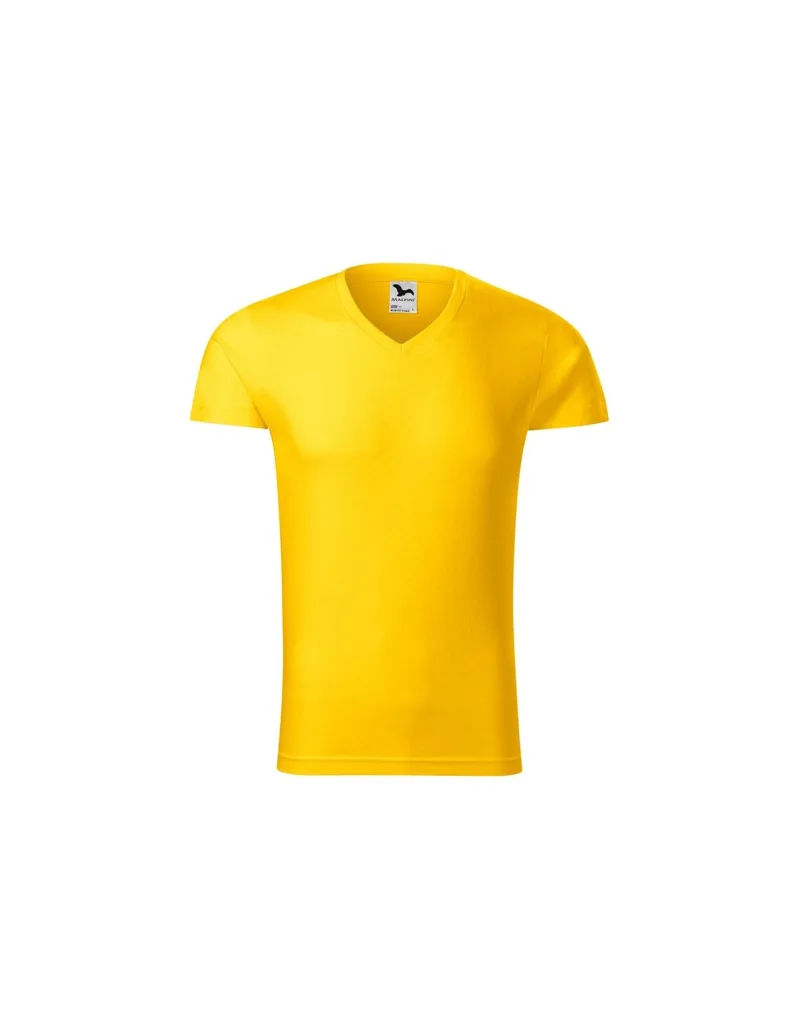 Malfini Ανδρικό Διαφημιστικό T-shirt Κοντομάνικο σε Κίτρινο Χρώμα MLI-14604