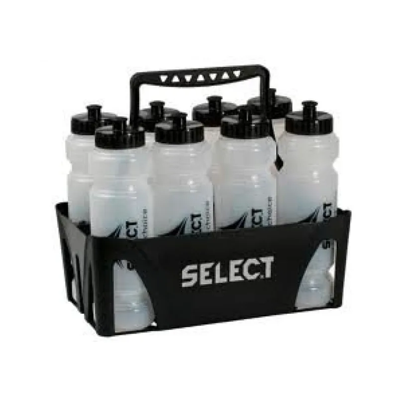 Select Sport Καλάθι Μεταφοράς Μπουκαλιών 8 Θέσεων σε Μαύρο Χρώμα
