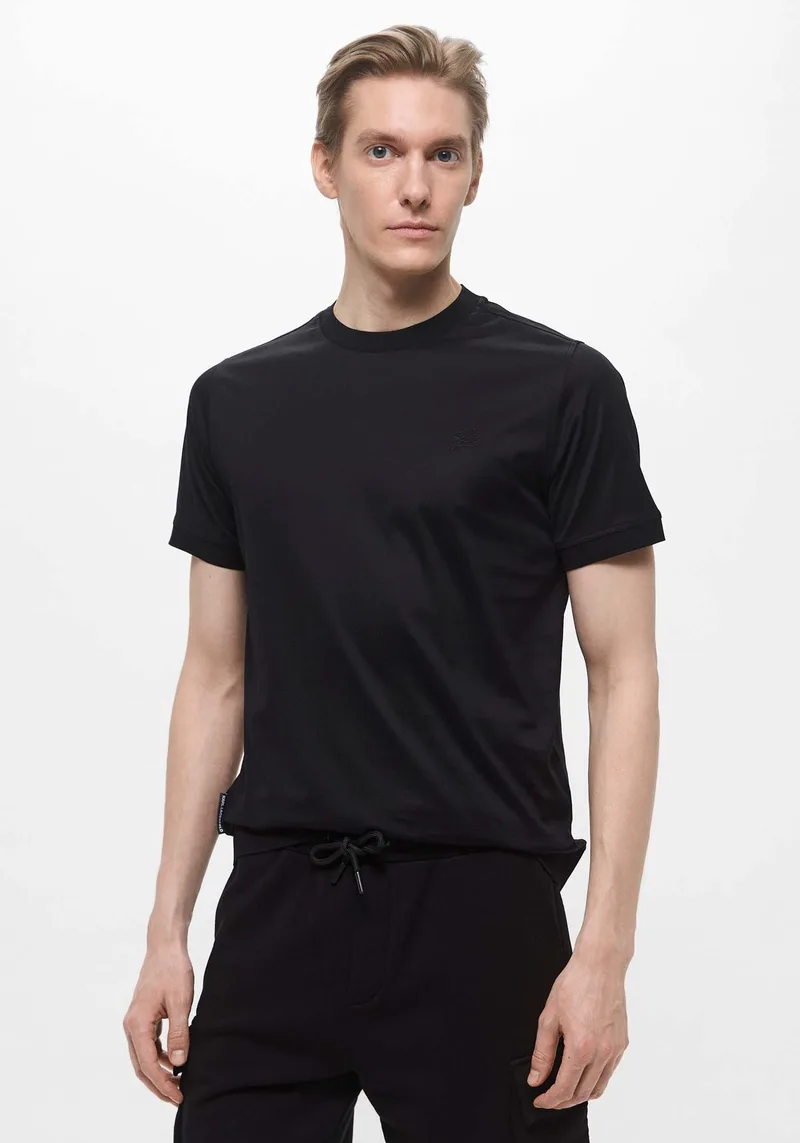 Karl Lagerfeld T Shirt της σειράς Crewneck - 755000 552200 990 Black