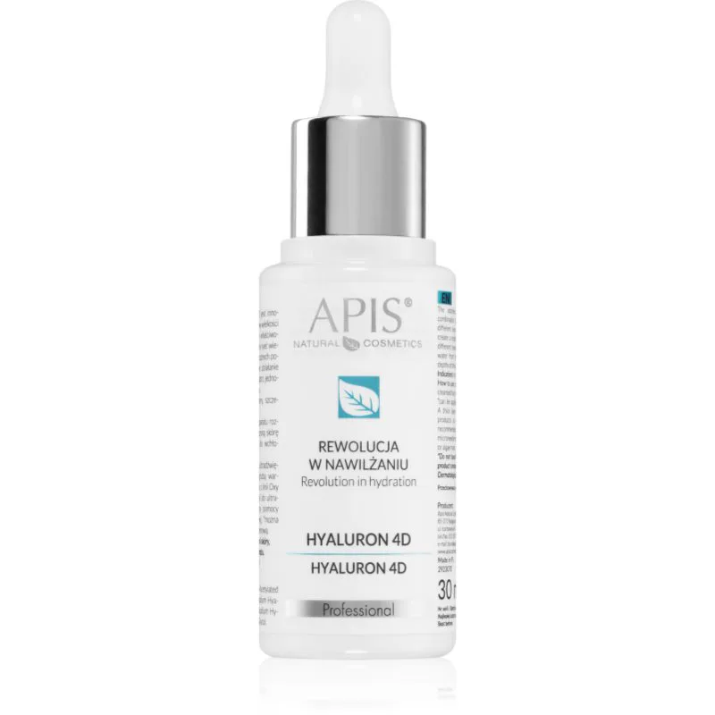 Apis Natural Cosmetics Revolution In Hydration Hyaluron 4D υαλουρονικός ορός για αφυδατωμένη και ξηρή επιδερμίδα 30 ml