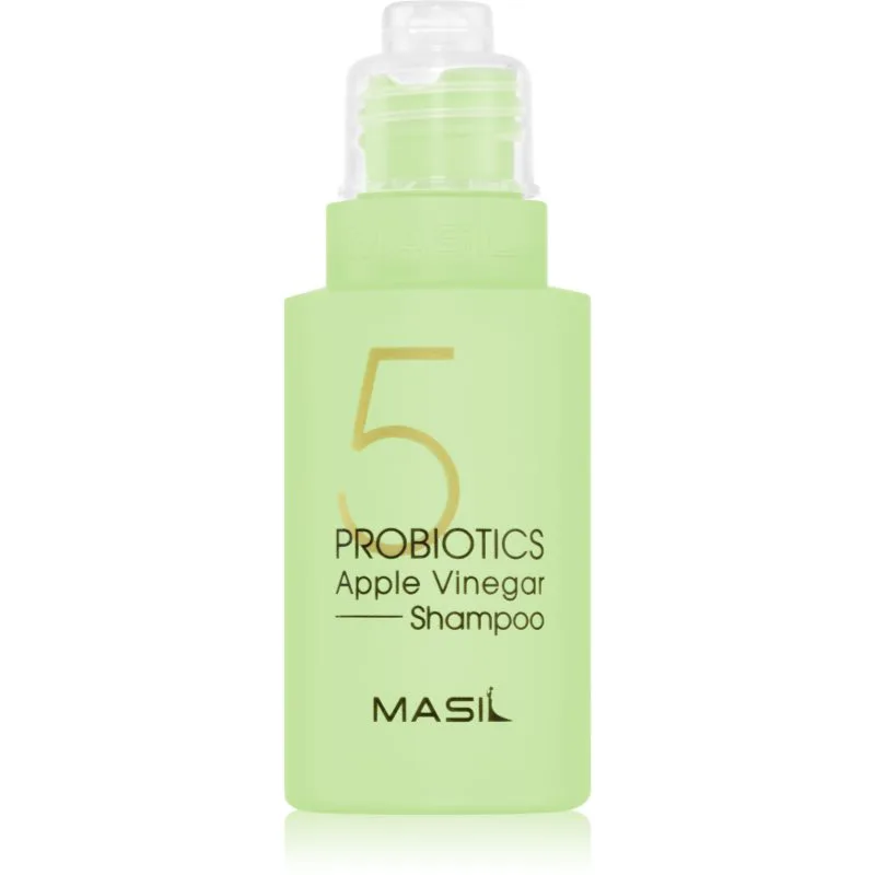 MASIL 5 Probiotics Apple Vinegar σαμπουάν για βαθύ καθαρισμό για μαλλιά και το δέρμα του τριχωτού της κεφαλής 50 ml