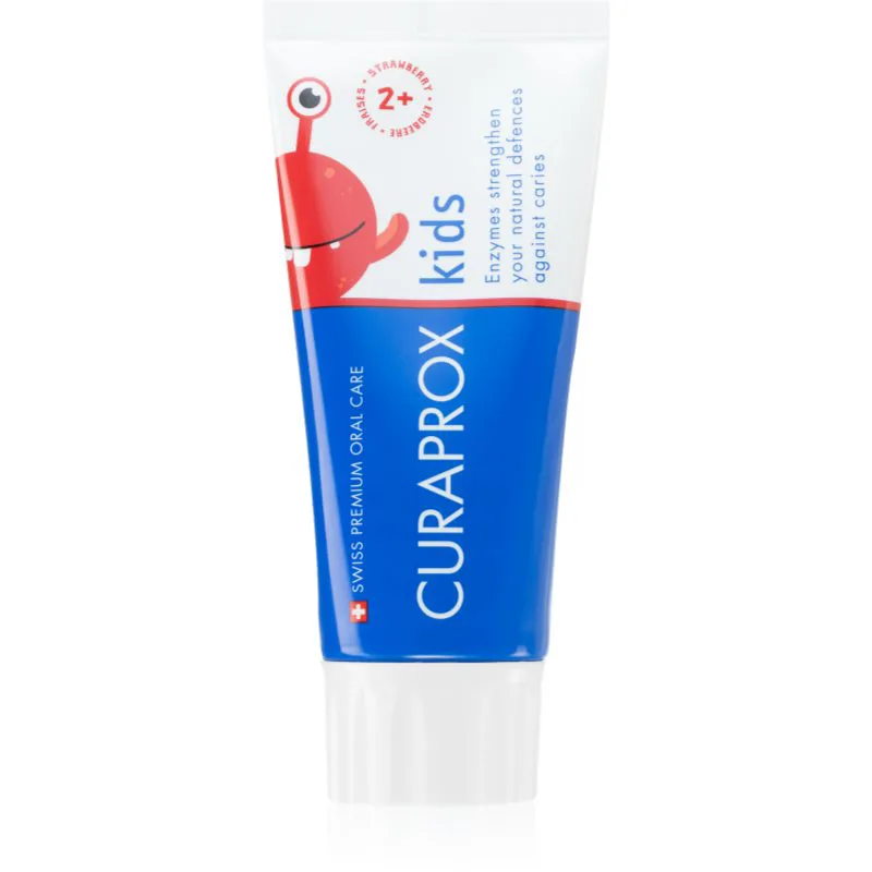Curaprox Kids Strawberry παιδική οδοντόκρεμα με φθόριο 60 ml