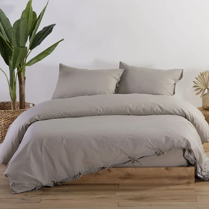 Παπλωματοθήκη Μεμονωμένη King Size 260X240 Nef Nef Cotton-Linen Μπεζ (260x240)