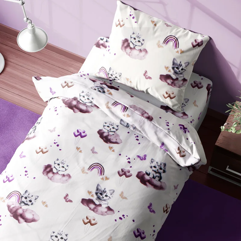 Σεντόνι Μονό Σετ Dimcol Kitten 561 Mauve