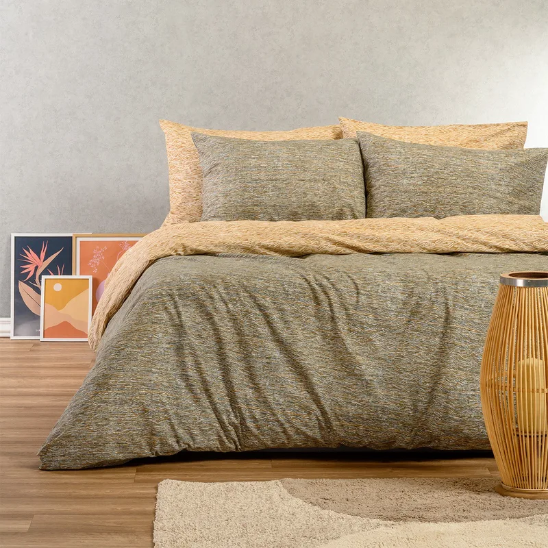 Παπλωματοθηκη υπερδιπλη rafaelo beige casual line (225x245)