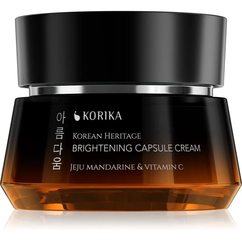 KORIKA Korean Heritage Jeju Mandarine & Vitamin C Brightening Capsule Cream κρέμα φωτεινότητας με βιταμίνη C 50 ml
