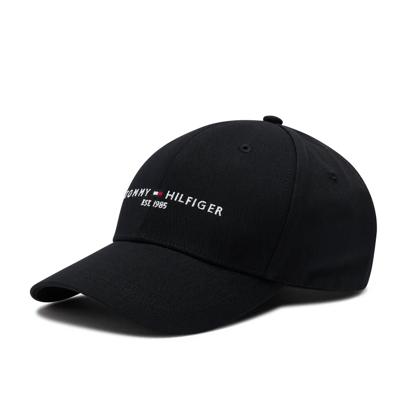 Καπέλο Jockey Tommy Hilfiger Th Established Cap AM0AM07352 Μαύρο