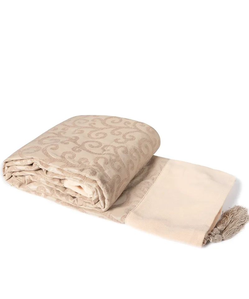 Ριχτάρι Διθέσιου Silk Fashion 602 Κλαδί Μπέζ 180x250