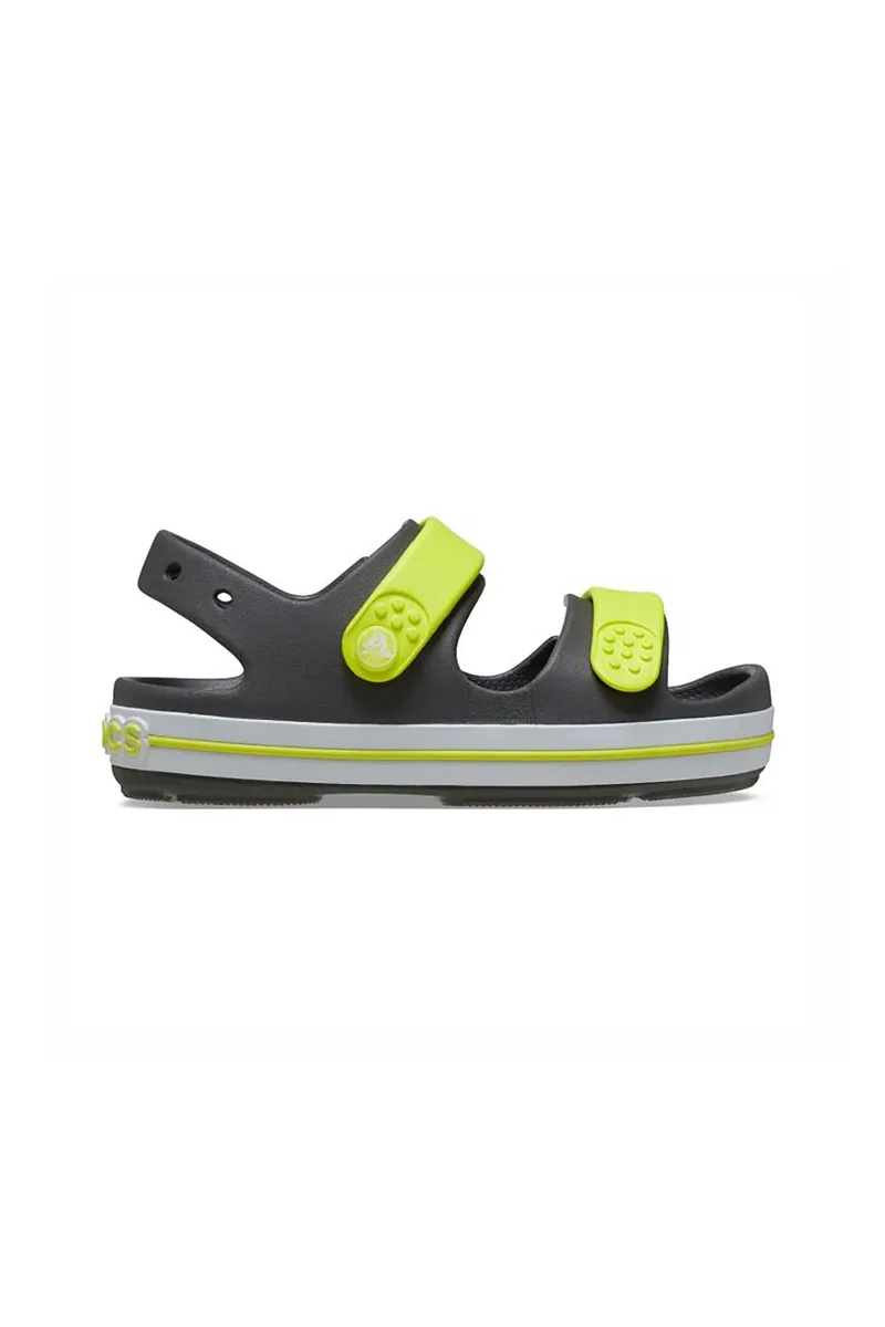 Crocs παιδικά πέδιλα μονόχρωμα "Crocband Cruiser K" - E79757 Ανθρακί