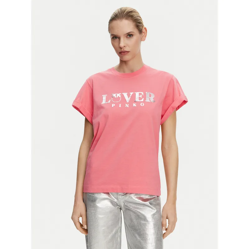 PINKO T-Shirt 104605 A2D1 N55 Ροζ Regular Fit