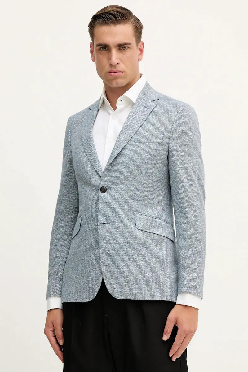 Σακάκι με λινό Hackett London