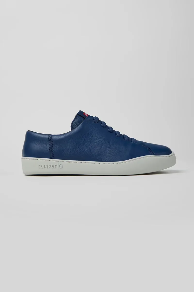Camper ανδρικά δερμάτινα sneakers με λογότυπο "Peu Touring" - K100479-061 Μπλε Σκούρο