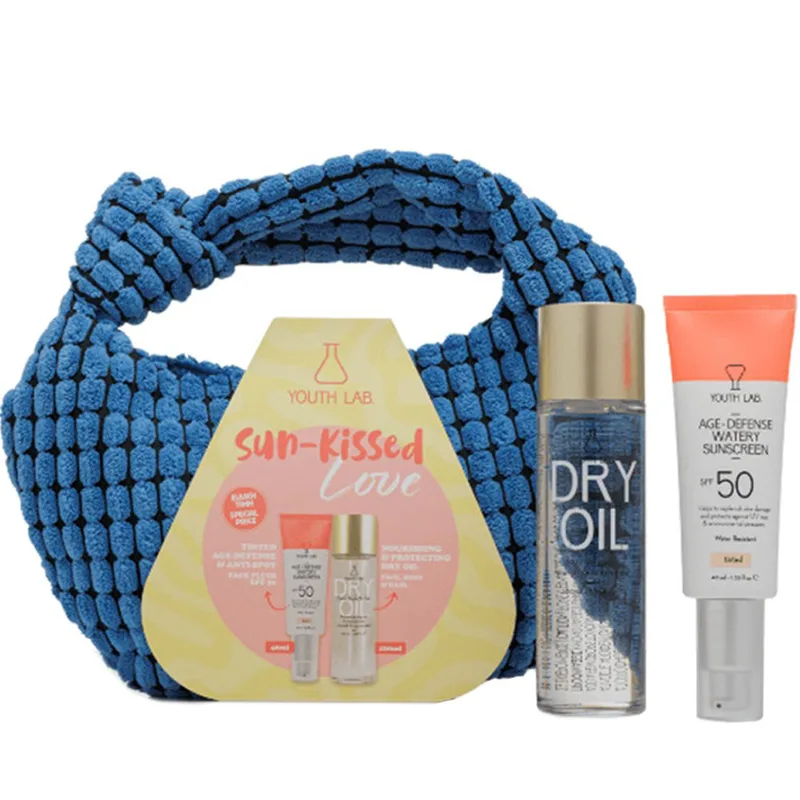 Youth Lab Promo Age-Defense Watery Sunscreen Spf50, 40ml - Tinted & Nourish & Rejuvenate Face, Body & Hair Dry Oil 100ml & Δώρο Νεσεσέρ 1 Τεμάχιο