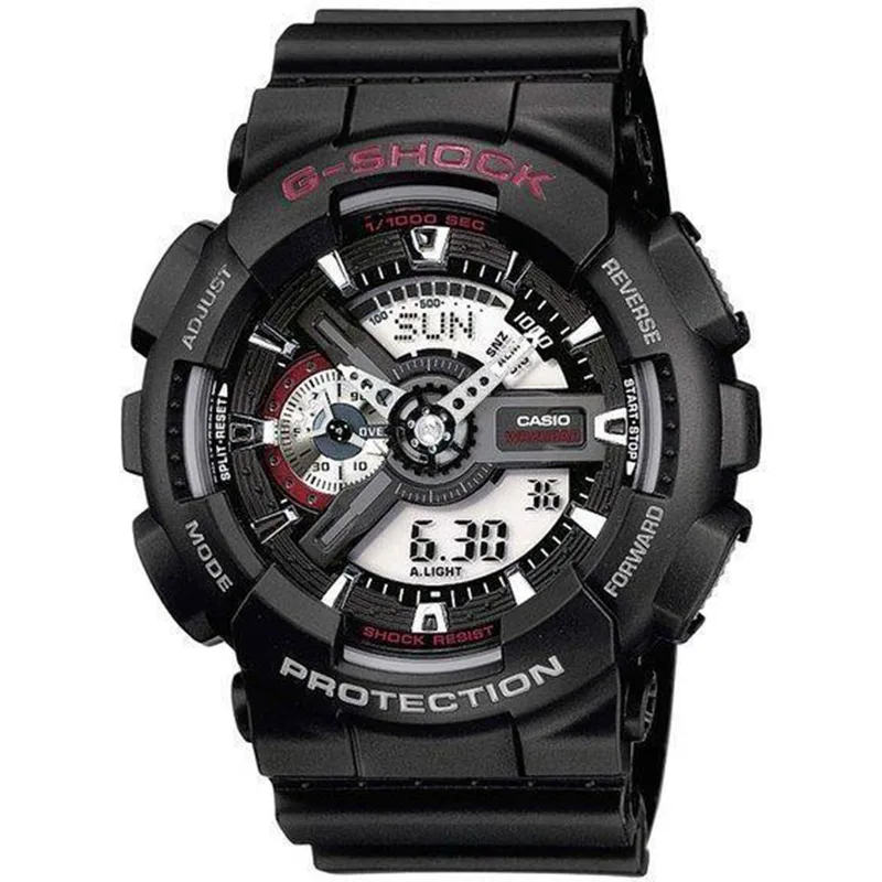 CASIO G-SHOCK Anadigi Black Rubber Strap GA-110-1AER