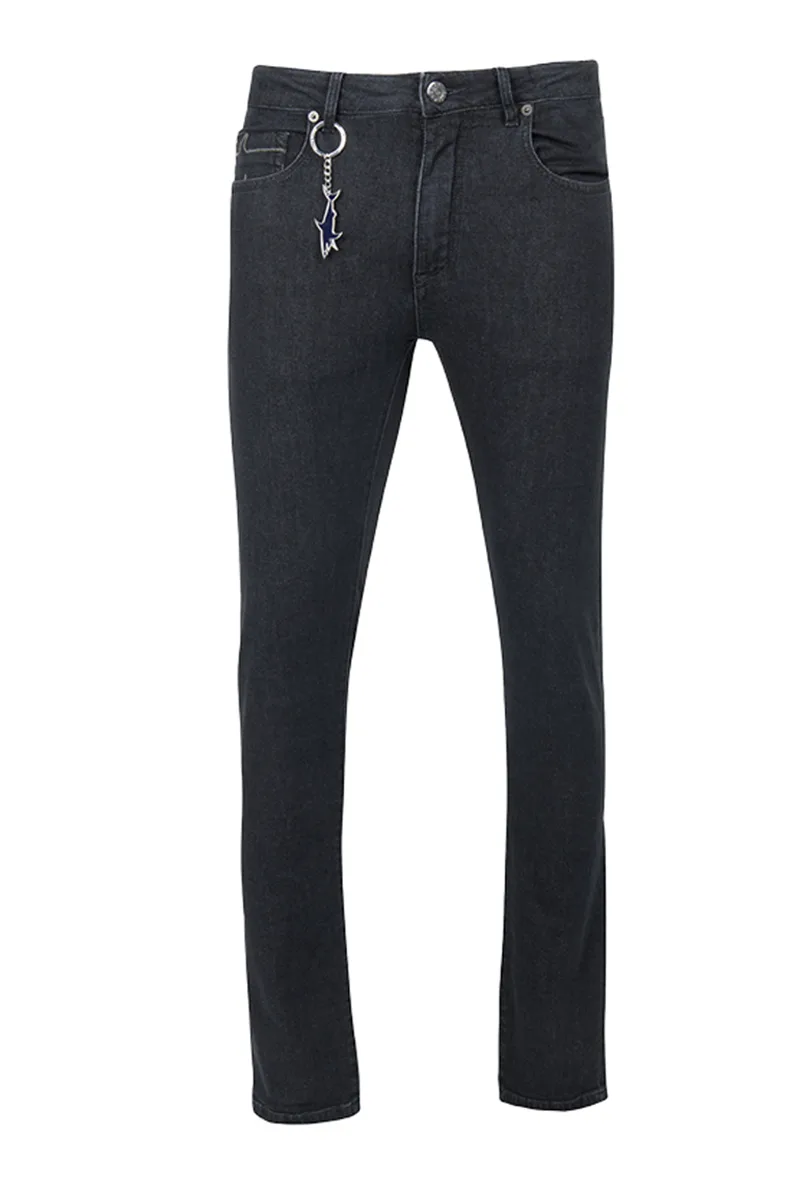 ΑΝΔΡΙΚΟ DENIM ΠΑΝΤΕΛΟΝΙ ΣΤΕΝΗ ΓΡΑΜΜΗ ΜΑΥΡΟ