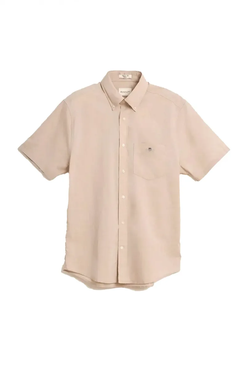 GANT ΠΟΥΚΑΜΙΣΟ REG CLASSIC POPLIN SS SHIRT ΜΠΕΖ