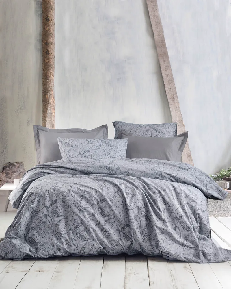Σετ παπλωματοθήκη Υ/Δ (225Χ250) LOVETTA GREY, RYTHMOS HOME