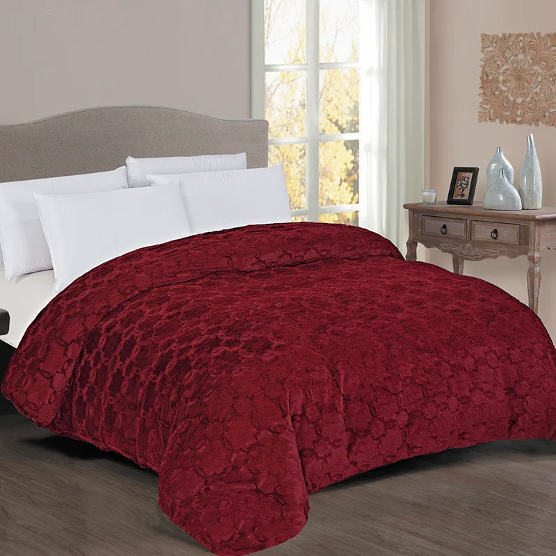 Κουβερτοπάπλωμα Μονό 160X220 Dimcol 1830 Bordeaux (160x220)