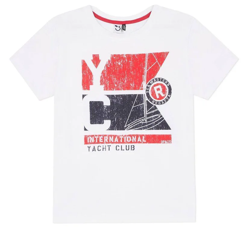 T-SHIRT 3 POMMES 3Q10005 ΛΕΥΚΟ (7-8 ΕΤΩΝ)-(128CM)